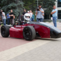 Cars which were designed and manufactured by students, presented at the university